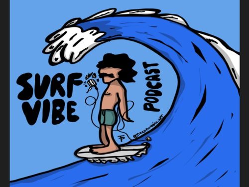 Logotipo Surf Vibe Podcast